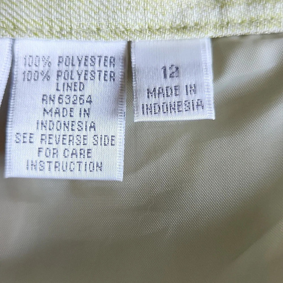 Dress Barn Green & White Skirt - Picture 11 of 11